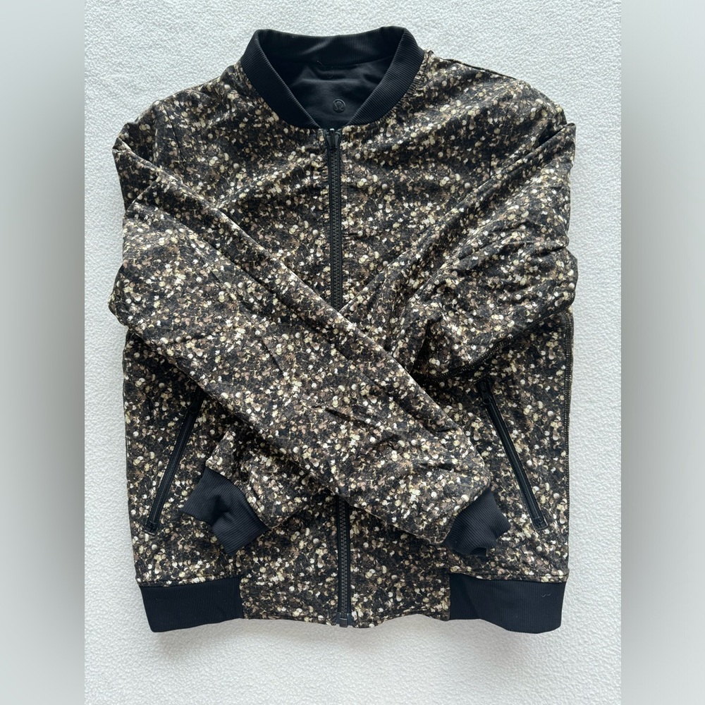 Lululemon *SE Black Friday Reversible Sparkle Bomber Jacket - Size 4